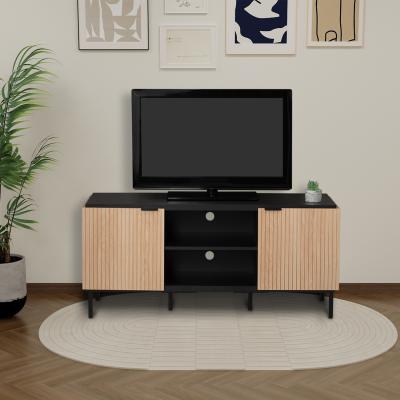 The Range Saxon 2-Door TV Stand - Black