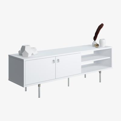 The Range Kros TV Stand 2 Flip Doors, 2 Shelves, 2 Colour Options - Ruumstore - Opaque White