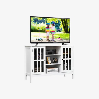 The Range Costway TV Stand Entertainment Center-White - White