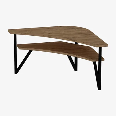 The Range Lotte Corner TV Stand Entertainment Center - Atlantic Pine