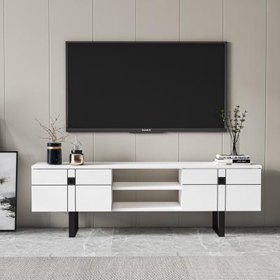 The Range Paulo Modern TV Stand - Black white