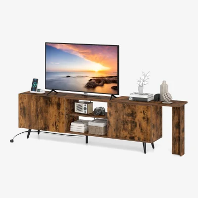 The Range Mid Century TV Stand - Brown