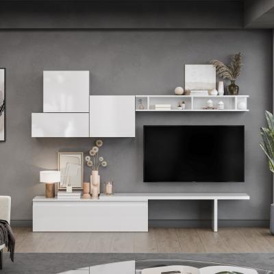 The Range Estoril Wall Mounted Entertainment Center - High gloss White