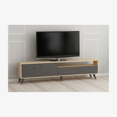 The Range Loft TV Unit Anthracite Oak - Anthracite & Oak