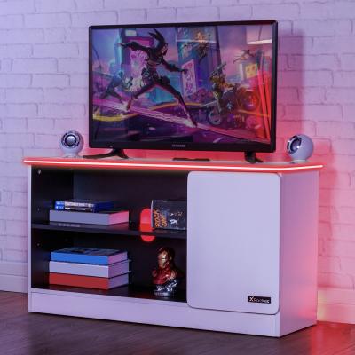 The Range CARBON-TEK TV Media Unit with LED Lights - White