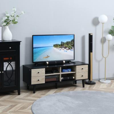 The Range TV Stand Cabinet with Cable Management, Drawer and Shelves Living Room - Grey
