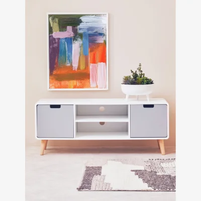 The Range Milo Tv Unit - White, Grey