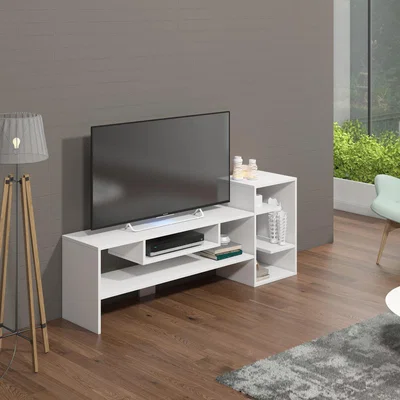 The Range Gulio Modern TV Stand and Media Console - White