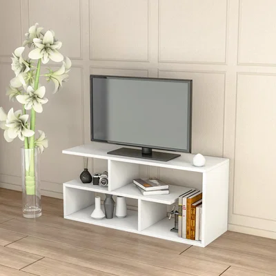 The Range Track Tv Unit  - White