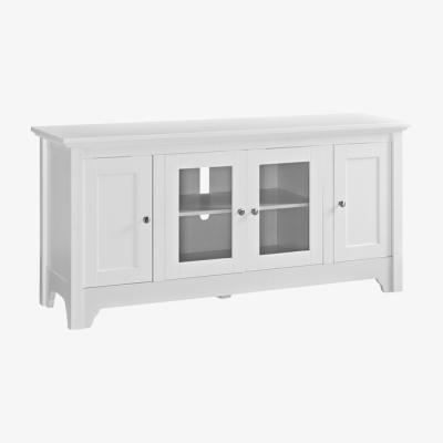The Range Elche Glasswood TV Stand - White