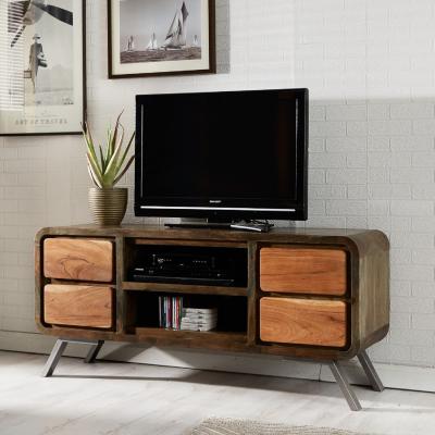 The Range Retro Metal and Wood TV Cabinet - Two-Tone