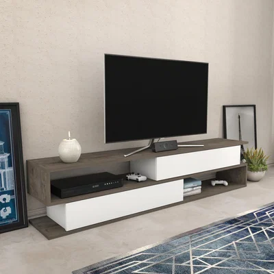 The Range Cortez TV Unit - Wenge - White