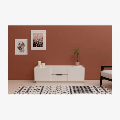 The Range Luke TV Stand, Media Unit, White - White