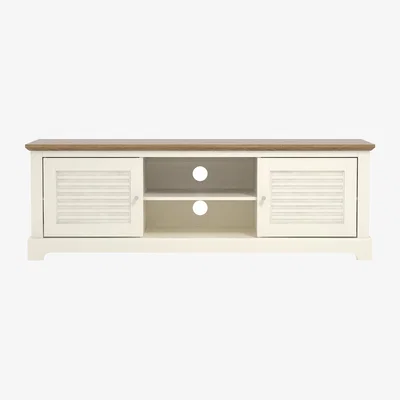 The Range Galano Milan 150cm TV Stand Modern Entertainment Unit with 2 Doors - Ivory and Oak