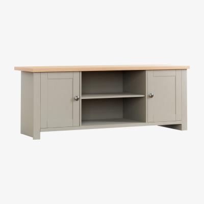 The Range Arlington 2 Door TV Unit, Grey - Grey