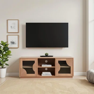 The Range Jodhpur Solid Wood Tv Cabinet - Brown