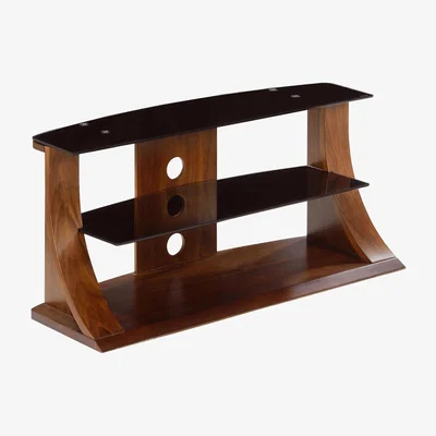 The Range Curve Sleek TV Stand - Walnut