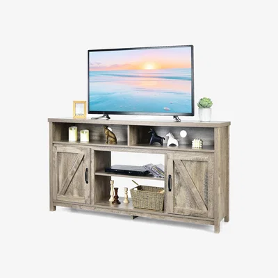 The Range Wooden TV Stand Media Entertainment Centre - Brown