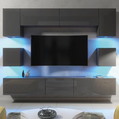 The Range Panorama Wall TV Unit - Dark Grey