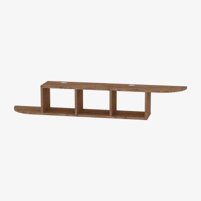 The Range Livius Floating TV Stand with Shelves - Atlantic Pine