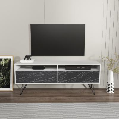 The Range Flay TV Unit - White&Bendire