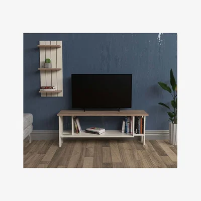The Range Ilya TV Unit White Pekin - White & Oak