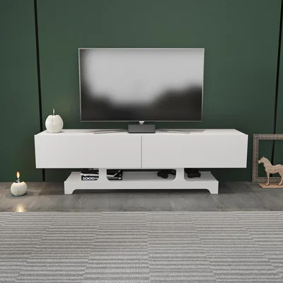 The Range Tera 160cm Wide TV Stand and Media Console - White
