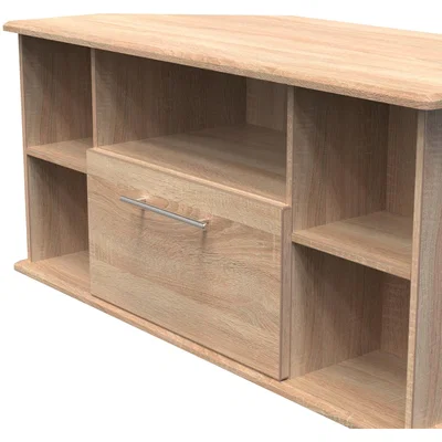 The Range Sherwood Ready Assembled Corner TV Unit - Bardolino Oak