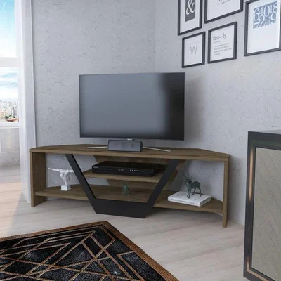 The Range Sares Tv Stand Oud - Oak and Black - Oud Oak