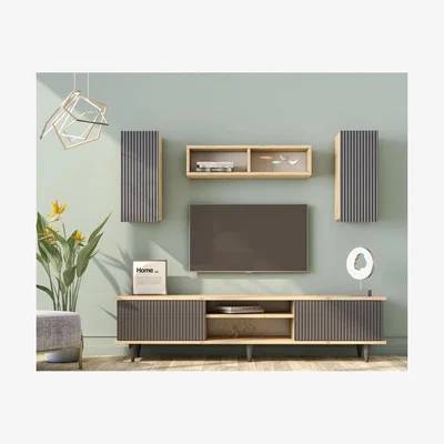 The Range Apollon Tv Unit 170 Cm - Oak & Anthracite