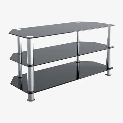 The Range Glass TV Stand 1m - Black