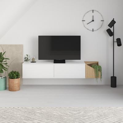 The Range Aulos Modern TV Stand Multimedia Centre TV Unit - Oak