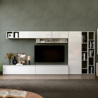 The Range Chantilly  Wall Mounted Entertainment Center - High gloss White