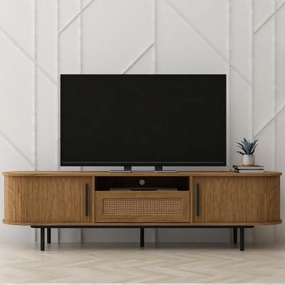 The Range LV55 Light Oak TV Cabinet - Light Natural