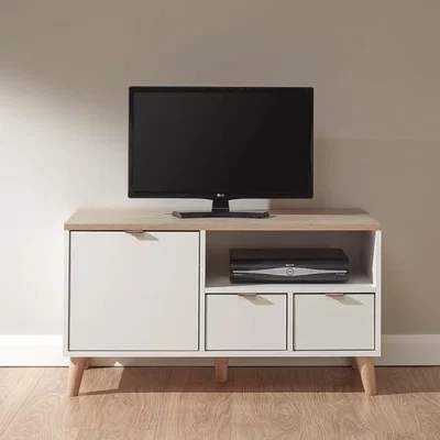 The Range Alma Small TV Unit - White/Oak