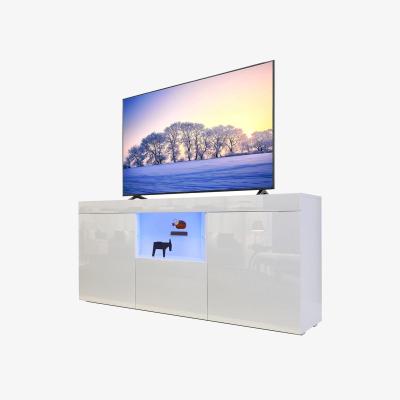 The Range LED Cabinet Modern TV Stand with Drawer and Shelves - White