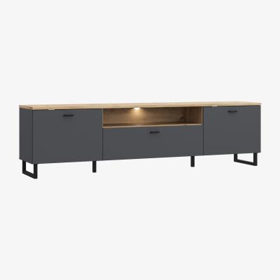The Range Klara 3 Door TV Unit  - Grey