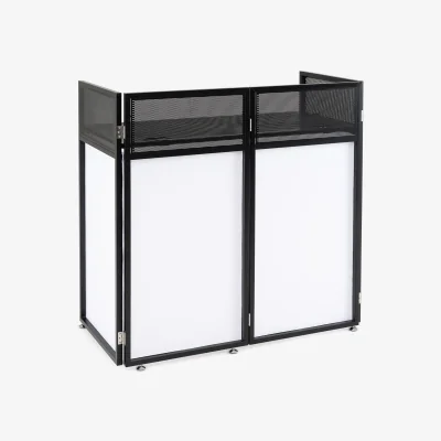 The Range 3 Cubby TV Stand with Open Storage Compartments - White