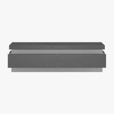 The Range Jonas & James Lelia Two Drawer TV Cabinet - Platinum/light grey
