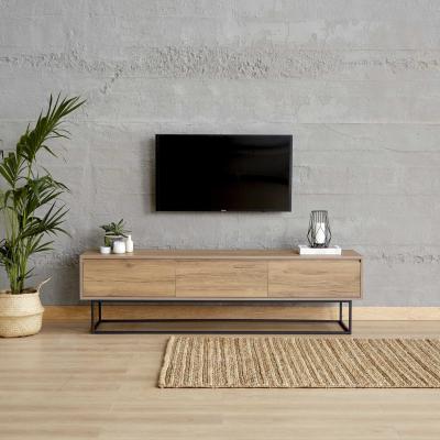 The Range Lupin TV Unit - Walnut - Yellow