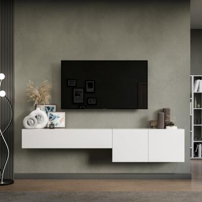 The Range Kumo Wall Mounted Entertainment Center - High gloss White