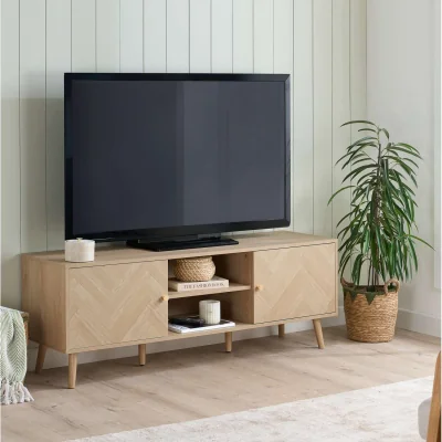 The Range Herringford Large TV Unit - Oak