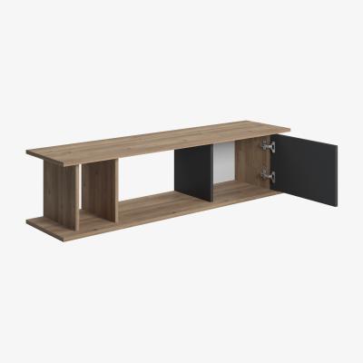 The Range Luur 2 Colour TV Stand 1 Flip Door and Shelves - Ruumstore - Varna Oak