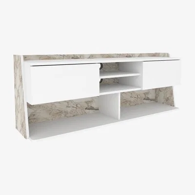 The Range Picas 160cm Modern Media Stand for Tvs up to 72" - White