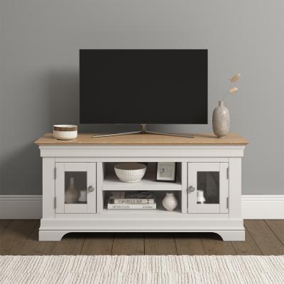 The Range Bordeaux Small TV Stand (Fully Assembled) - Ivory