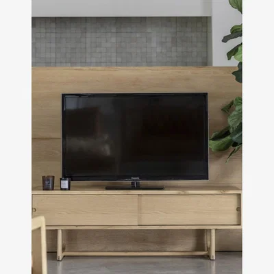 Rose & Grey Albie Minimalist Media Unit - Natural