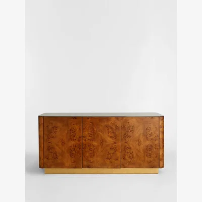 Soho Home Olsen Burl Sideboard, Three Door
