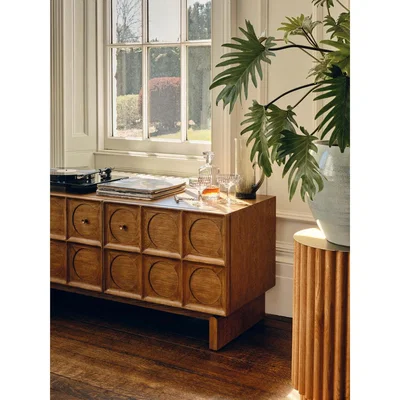 Soho Home Marcel Media Unit, Medium Oak