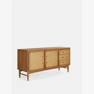 Soho Home Oscar Cane & Oak Sideboard