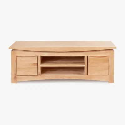 Teddy Beau Baumhaus Roscoe Contemporary Oak Widescreen Television Cabinet